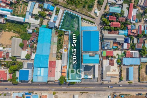 #FOESALE 🏗 ដីពាណិជ្ជកម្មទំហំ 3,043 ម៉ែត្រការេ -📍ឬស្សីកែវ, ភ្នំពេញ