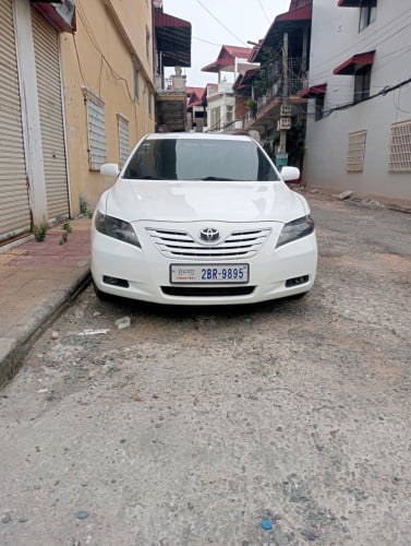 Camry07 ពណ៌សរ ឡានស្អាតធត់បុកអត់ប៉ះ ឡានថ្មូី ប៉ុង1