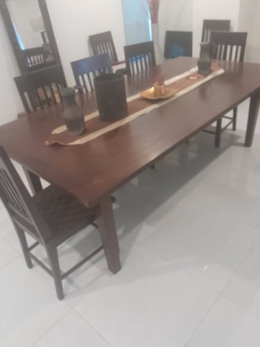 Dining table with 8 chairs