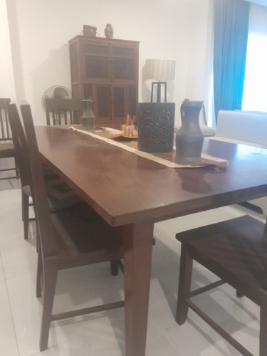 Dining table with 8 chairs