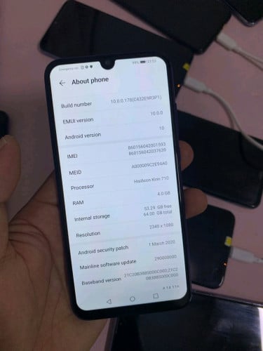 Honor 10lite 128G សាណុំសុីន ស្អាត 99% សេវាខ្លាំង