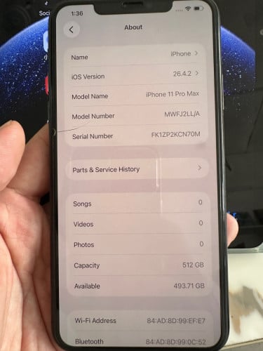 iPhone 11 Pro Max LLA 512G