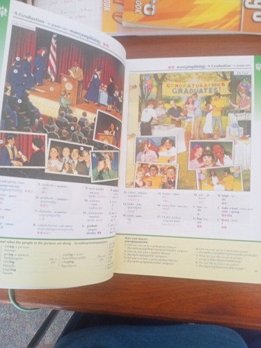 Oxford trilingual dictionary and other textbooks