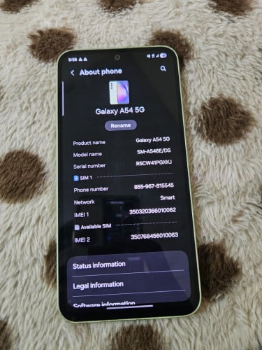 Samsung a54 5g sim2