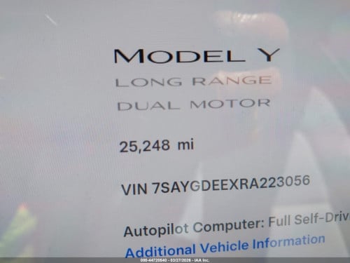 Tesla Model Y 2024 Long Rang Doul Motor All Wheel Drive