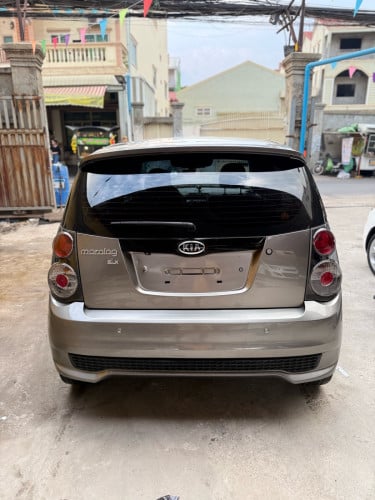 ២ គ្រឿងស្អាតៗ Kia Morning 2009 & 2010 full ស ប្រផេះ អត់បុកប៉ះ ធានាជូន ២ ខែ