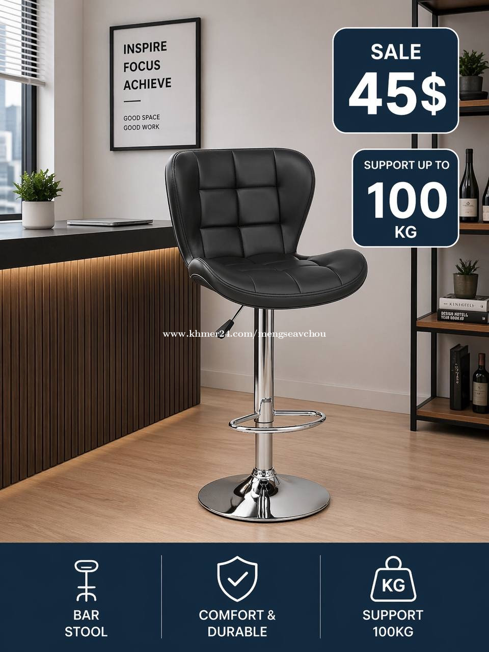Chair bar stool available in stock