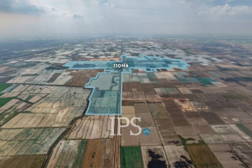 #FORSALE 🏗 ដីស្ថិតនៅតំបន់កំពុងមានការអភិវឌ្ឍទំហំ 100 ហិចតា-📍ខ្សាច់កណ្តាល, កណ្តាល