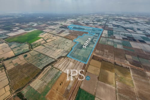 #FORSALE 🏗 ដីស្ថិតនៅតំបន់កំពុងមានការអភិវឌ្ឍទំហំ 50 ហិចតា -📍ខ្សាច់កណ្តាល, កណ្តាល
