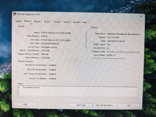 Desktop RTX 2070 Super