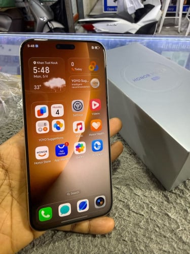 Honor Magic 8Pro 5G Ram16G Memory512G C/H Sim2 មានឆ្នាំងសាក