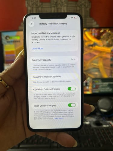 IPhone 11 Pro Max / 256g / no scan / អេក្រង់ថ្ម លក់តំលៃក្រោមទីផ្សារ 155$ ដាច់