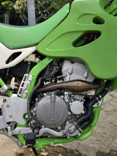 Kawasaki klx300r before kick start (now can start with electricTank acerbis Baja twin headlight