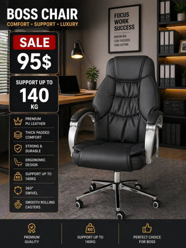 Leather chair office available in stock