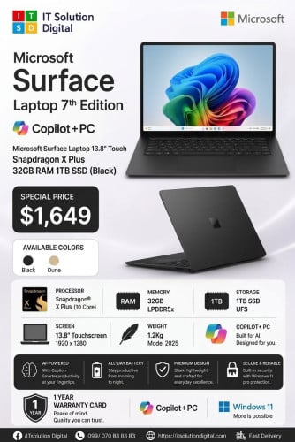 Microsoft Surface Laptop 7, Copilot+PC