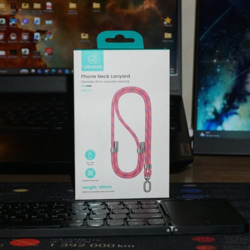 Phone Neck Lanyard - Pink Brand USAMS