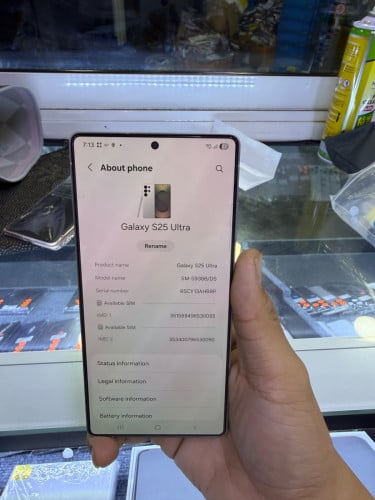 Samsung S25ultra 256G ក្រុមហ៊ុន sim2 នៅស្អាតដូចថ្មី