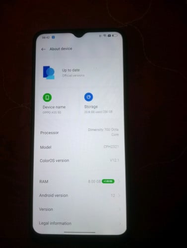 Sell Oppo A55 5G Ram 8+3 Rom256G New 97%