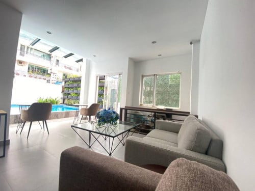 Swimming Pool studio type apartment for rent with Gym in BKK1