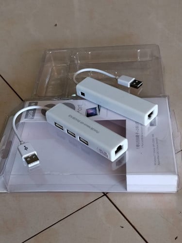 USB to USB 3Port + Lan 7$