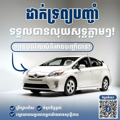 មានទទួលរក្សាទ្រព្យ និង ស្នើរលុយគ្រប់ប្រភេទ អាជិវកម្ម ទិញរថយន្ត ថែទាំសុខភាព ផ្សេងៗ Business/Housing/