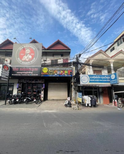 ផ្ទះអាជីវកម្មសម្រាប់ជួល | Shophouse for rent near Phsar Doeum Thkov roundabout