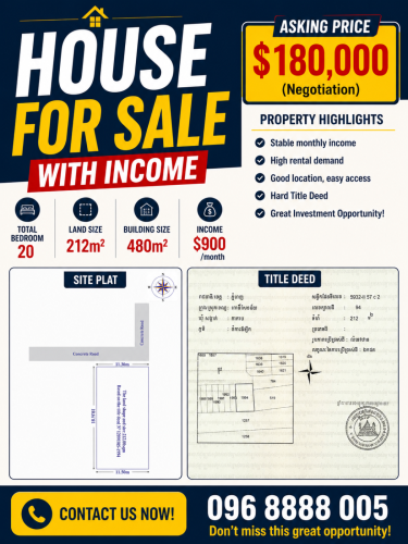 House for Sale with Income _ 20 rooms