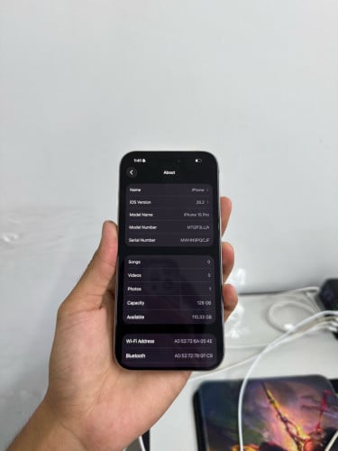 iPhone 15 pro 128G LL/A សំនុំសុីន