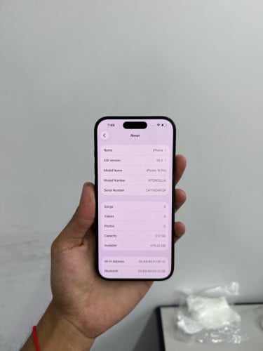 iPhone 15 pro 512G LL/A សំនុំសុីន