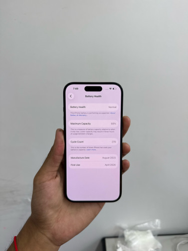 iPhone 15 pro 512G LL/A សំនុំសុីន