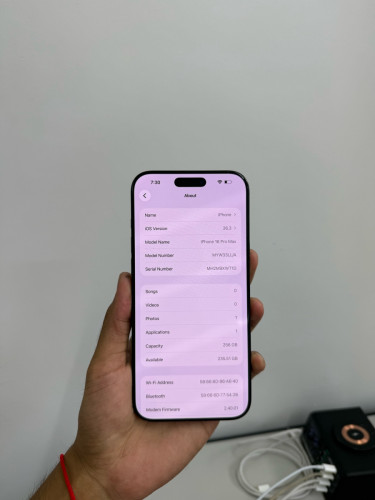 iPhone 16 promax 256G LL/A សំនុំសុីន