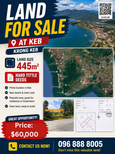 Land for Sale in Kep (Krong Kep) $60000