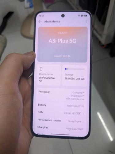 Oppo A3i Plus 5G ram12+12/256