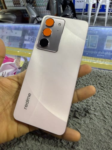 Realme C75x Memory128G ក្រុមហ៊ុនសុីមពីរ មានឆ្នាំងសាក