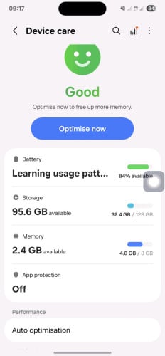 Samsung A55 5G 90%