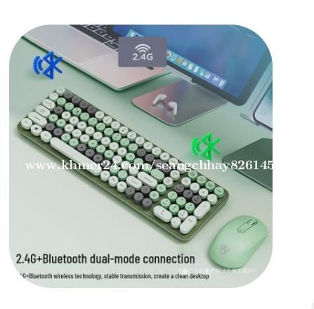Keyboard Bluetooth + Wifi 2.4 GH