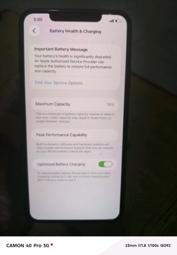 លក់ I Phone 11 Pro Max 64G LL/A សំណុំណែនបែកមុខក្រោយ មានស្កេន កាមេរ៉ាច្បាស់មុខក្រោយ