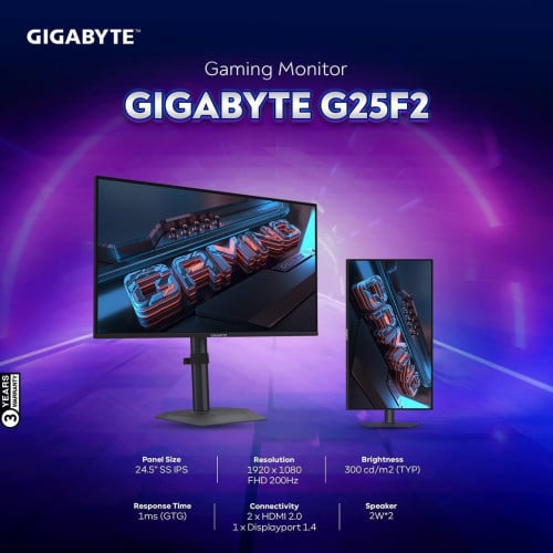 🔥🔥🔥Gaming Monitor GIGABYTE GS25F2 New in box 100%