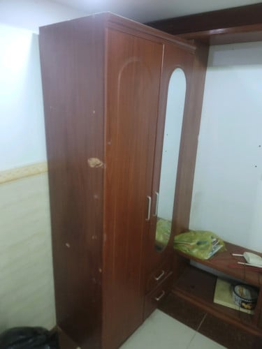 Cabinet wardrobe wood with mirror