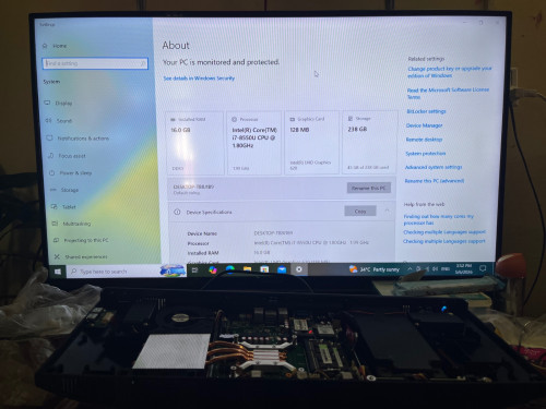 Core i7 8th ram 16gb/256gb. ម៉ាសុីន All in one