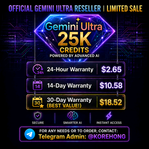 Google Gemini Ultra 36 /Month warranty 14 d now