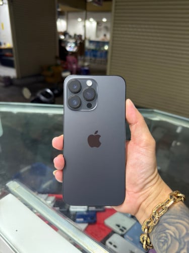 iPhone 14 Pro Max Black ZD/A HD128GB Phone Condition 97% 🔋86% , អុចអេក្រង់បន្តិច , ម៉ាស៊ីនហ្ស៊ីន