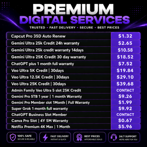 Premium AI & Digital Services at Affordable Prices