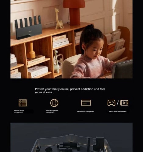 Xiaomi Router BE6500 Wi-Fi 7 Latest Generation 4X2.5 Gigabit Port  512 Devices Xiaomi  Router