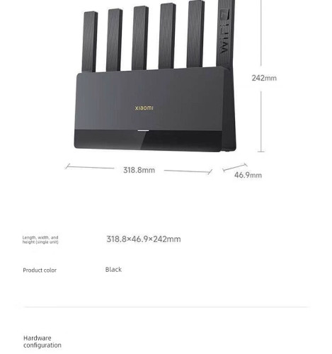 Xiaomi Router BE6500 Wi-Fi 7 Latest Generation 4X2.5 Gigabit Port  512 Devices Xiaomi  Router