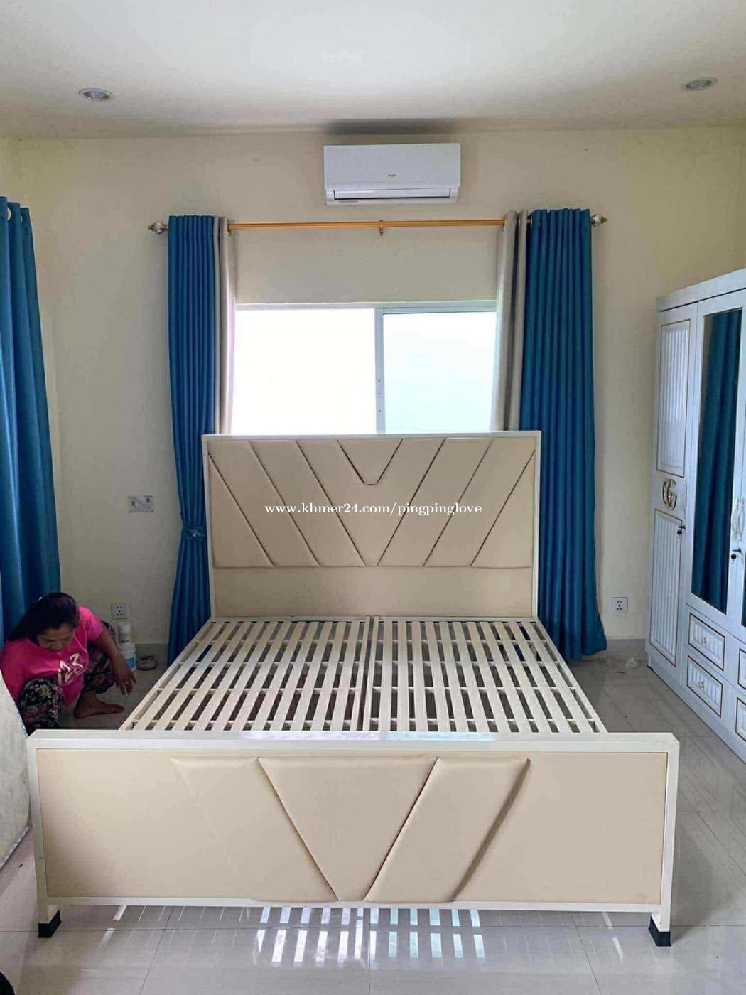 គ្រែដែក1.8x2m
