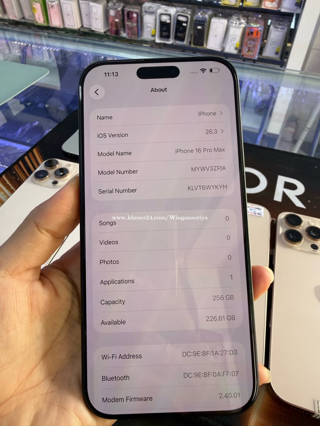 iPhone 16pro max 256GB ZA 879$
