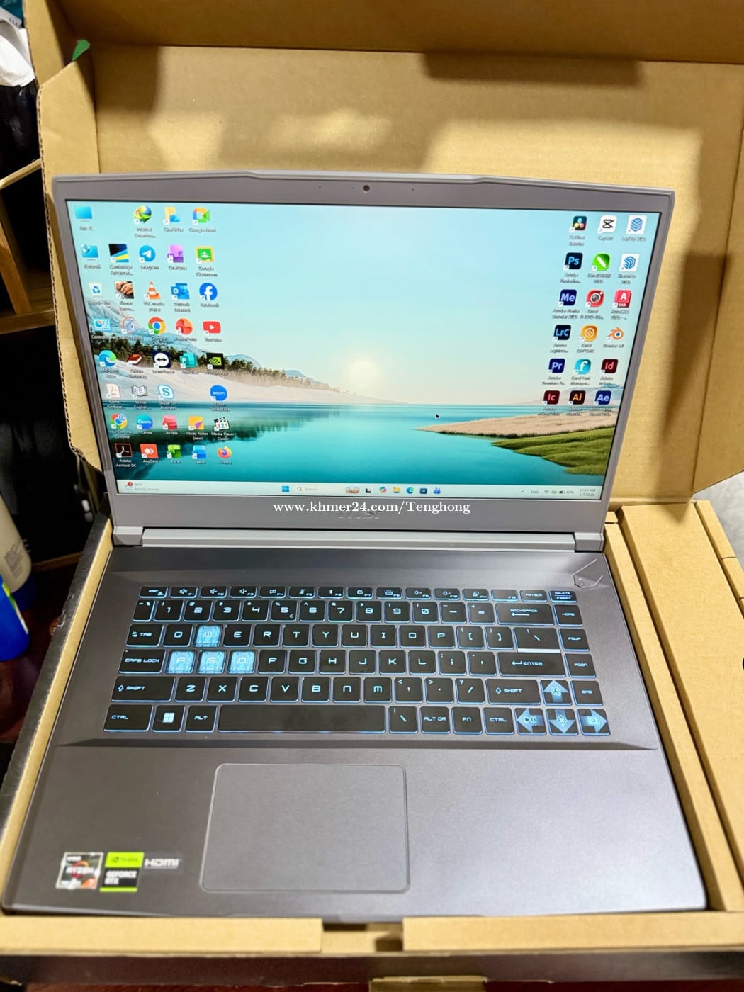លក់ខាត MSI Thin A15 Spec ធំ new 99% 825$