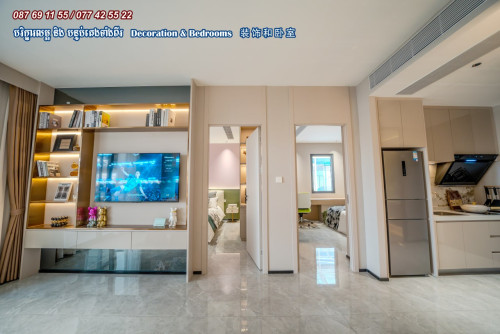 TwoBedroom Morgan Central City center of Phnom Penh city, nearby Samhan market, Toul Sangke