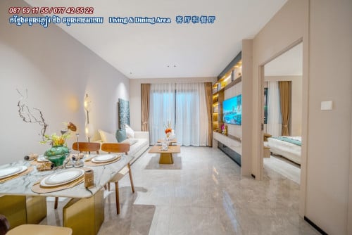 TwoBedroom Morgan Central City center of Phnom Penh city, nearby Samhan market, Toul Sangke
